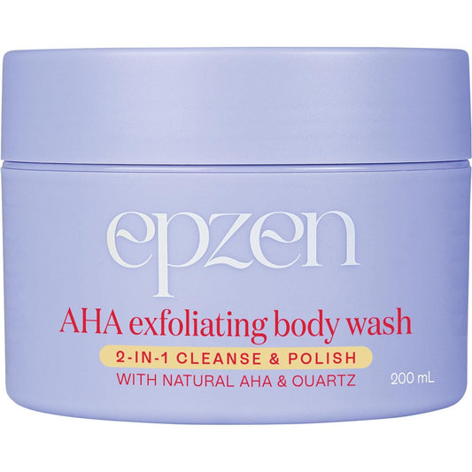 Epzen- AHA Exfoliating Body Wash 2-in-1 Cleanse & Polish-200ml