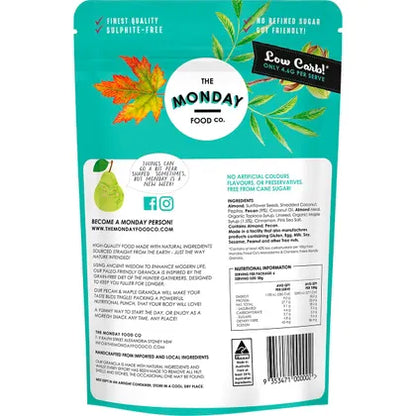 The Monday Food Co.- Paleo Gourmet Granola Pecan & Maple-300g