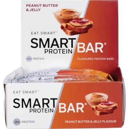 Smart Protein Bar- Peanut Butter & Jelly Flavour Protein Bar-12x60g