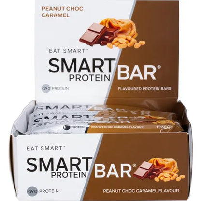 Smart Protein Bar- Peanut Choc Caramel Flavour Protein Bar-12x60g