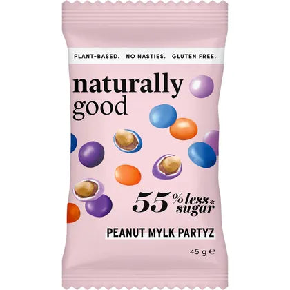 Naturally Good- Peanut Mylk Partyz 55% less sugar-10x45g