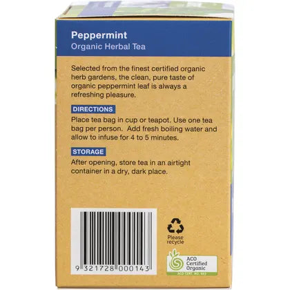 Planet Organic- Peppermint Herbal Tea Bags-25pk