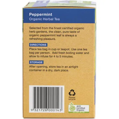 Planet Organic- Peppermint Herbal Tea Bags-25pk