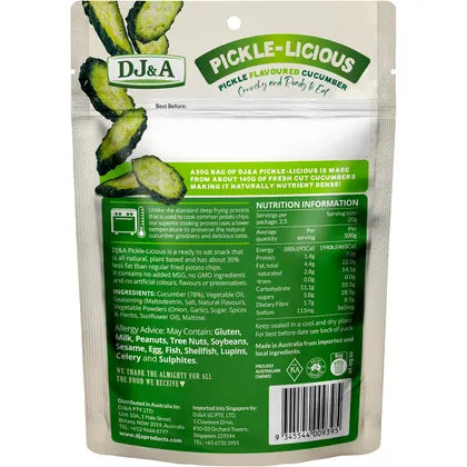 DJ&A- Pickle-Licious Pickle Flavoured Cucumber-9x50g