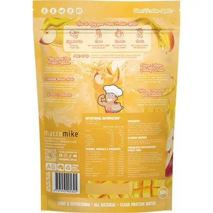 MACRO MIKE- Plant Protein Water Apple & Mango-300g