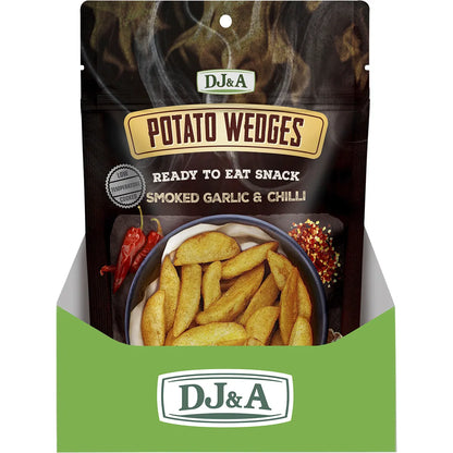 DJ&A- Potato Wedges Smoked Garlic & Chilli-9x100g