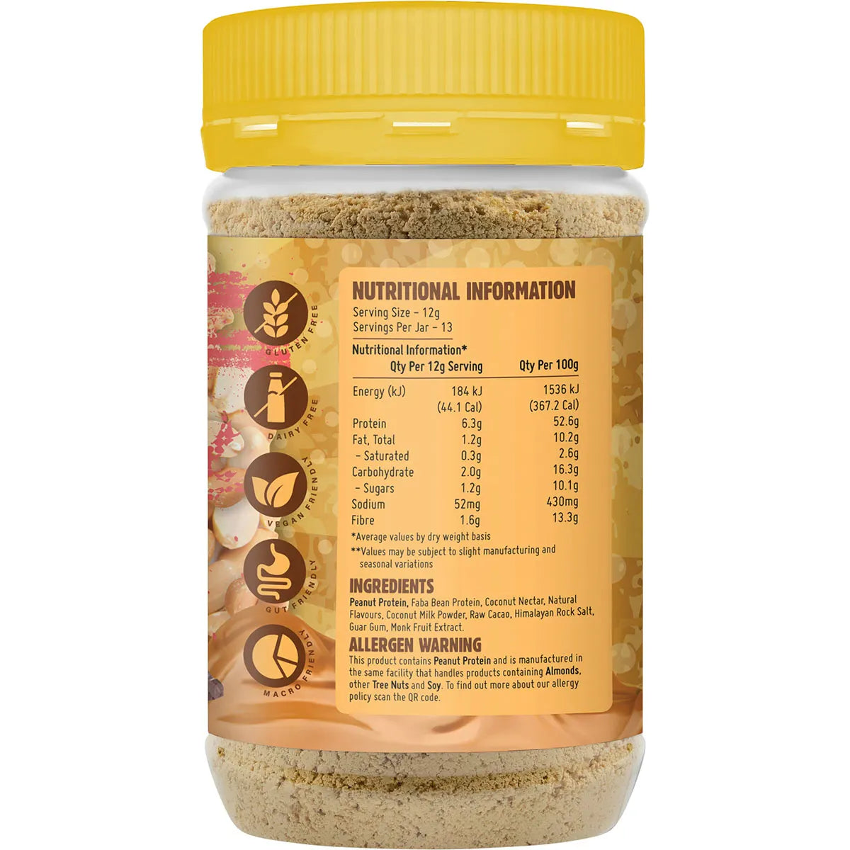 MACRO MIKE- Powdered Peanut Butter Chocolate Hazelnut-156g