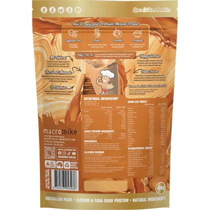 MACRO MIKE- Premium Almond Protein Caramelised Biscuit-400g
