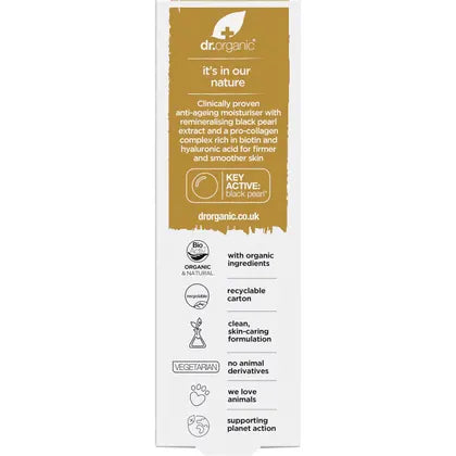 Dr. Organic- Pro Collagen Plus+ Anti Ageing Moisturiser Black Pearl-50ml