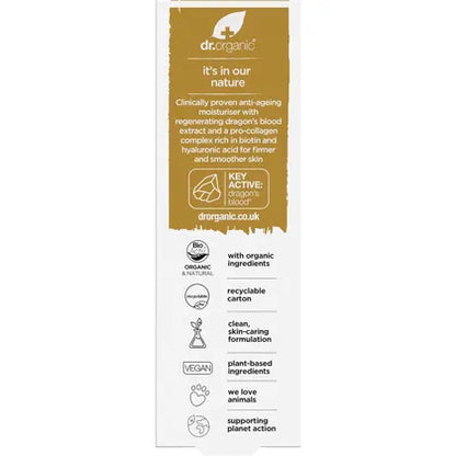 Dr. Organic- Pro Collagen Plus+ Anti Ageing Moisturiser Dragon Blood-50ml