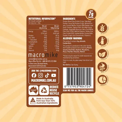 MACRO MIKE- Protein Ball Cookies & Cream-12x40g