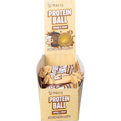 MACRO MIKE- Protein Ball Cookies & Cream-12x40g