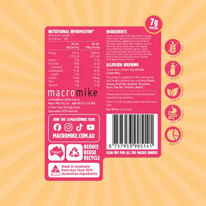 MACRO MIKE- Protein Ball Jam Donut-12x40g