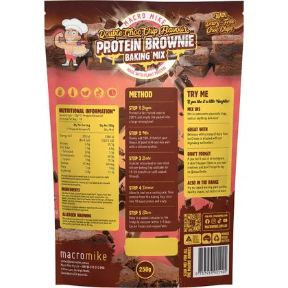 MACRO MIKE- Protein Brownie Baking Mix Double Choc-250g