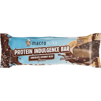 MACRO MIKE- Protein Indulgence Bar Chocolate Coconut Bliss-12x50g