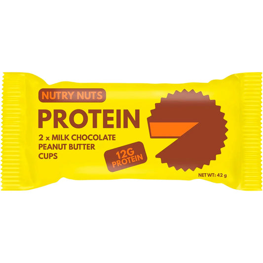 Nutry Nuts- Protein Peanut Butter Cups Milk Chocolate-12x42g