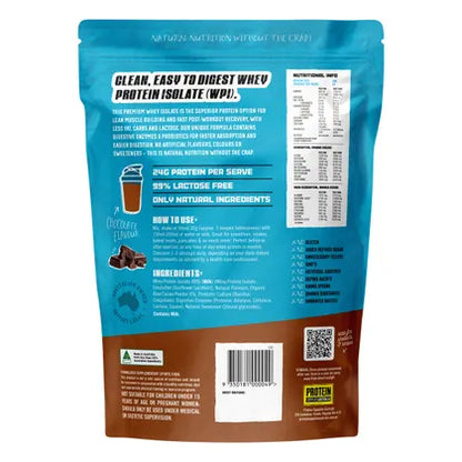 Protein Supplies Australia- WPI Whey Protein Isolate Chocolate-1kg