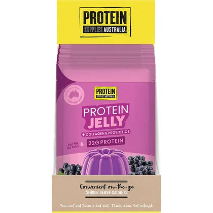 Protein Supplies Australia- Protein Jelly with Collagen Grape-12x30g