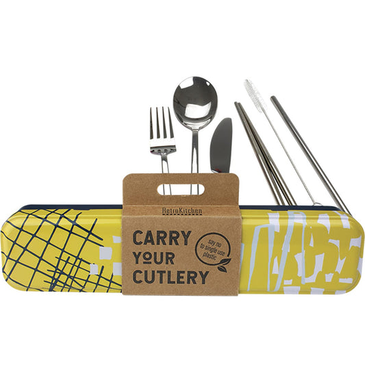 Retrokitchen- Abstract Stainless Steel Cutlery Set