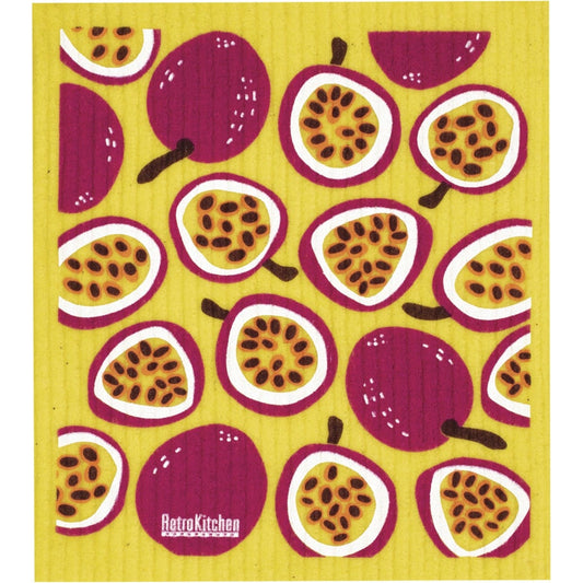 Retrokitchen- 100% Compostable Sponge Cloth Passionfruits
