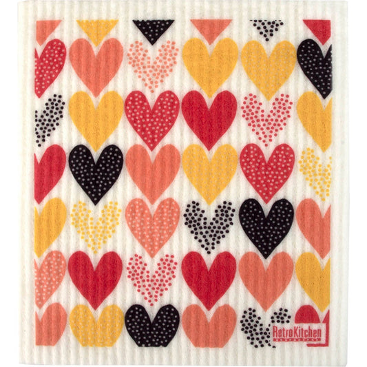 Retrokitchen- 100% Compostable Sponge Cloth Heart