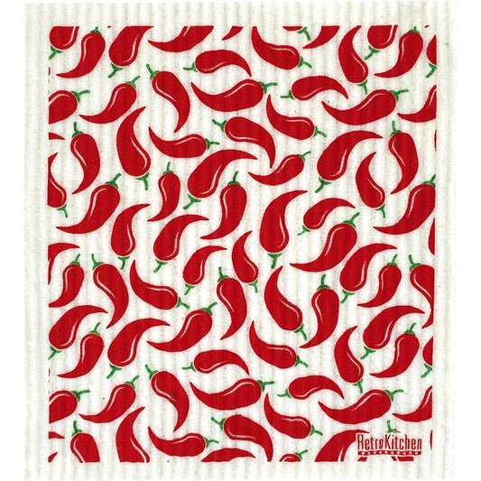 Retrokitchen- 100% Compostable Sponge Cloth Chillies
