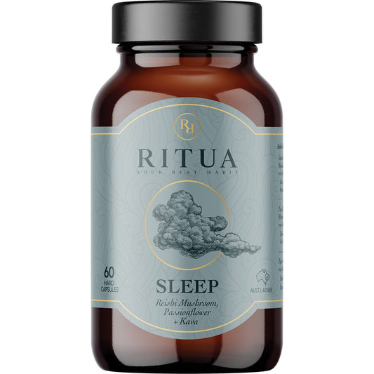 Ritua- SLEEP Reishi Mushroom Passionflower Kava-60 Caps