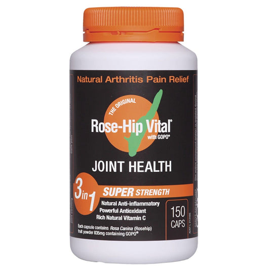 Rose-Hip Vital- Arthritis Pain Relief Super Strength Capsules-150 Caps