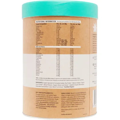 Amazonia- Raw Protein Collagen Plus Choc Hazelnut-450g