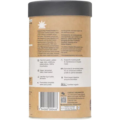 Amazonia- Raw Protein Isolate Choc Coconut-500g