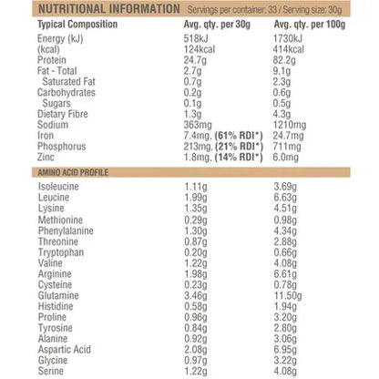 Amazonia- Raw Protein Isolate Natural-1kg