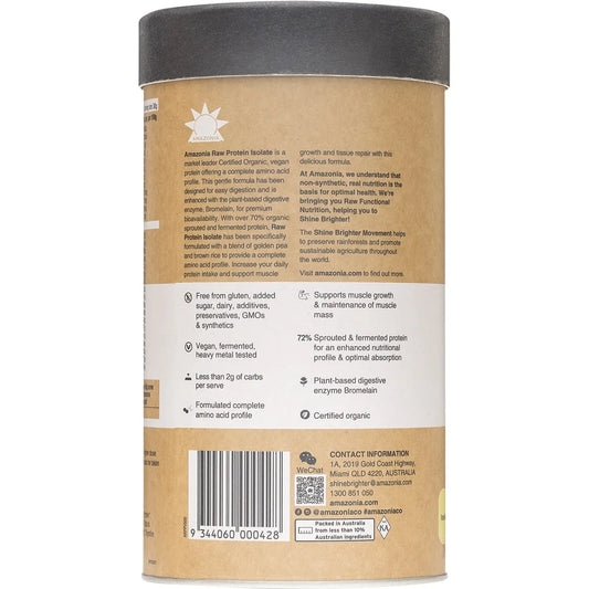 Amazonia- Raw Protein Isolate Vanilla-500g