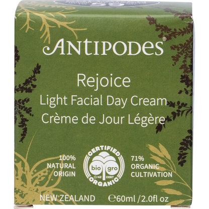 Antipodes- Rejoice Light Facial Day Cream-60ml