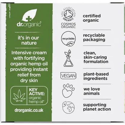 Dr. Organic- Rescue Cream Hemp Oil-50ml