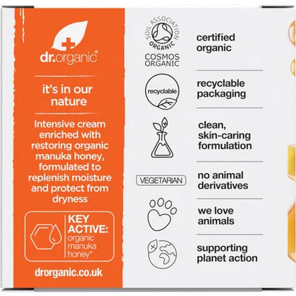 Dr. Organic- Rescue Cream Manuka Honey-50ml