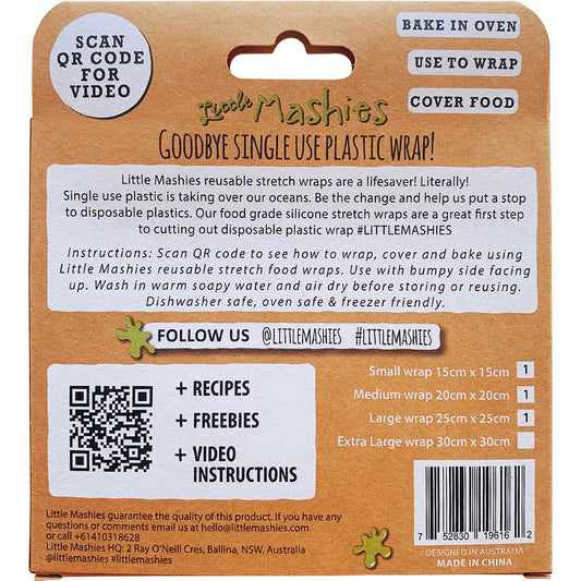 Little Mashies- Reusable Leftover Lids Set-4pk