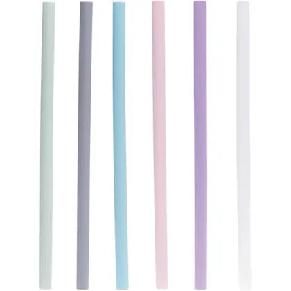 Little Mashies- Reusable Soft Silicone Straws Counter Display + Brushes-x50