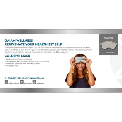 Gaiam- Revive and Renew Cold Eye Mask