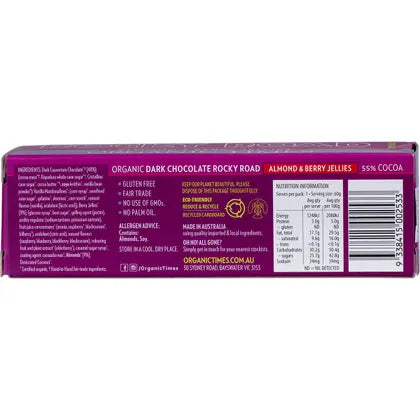 Organic Times- Rocky Road Dark Chocolate-60g