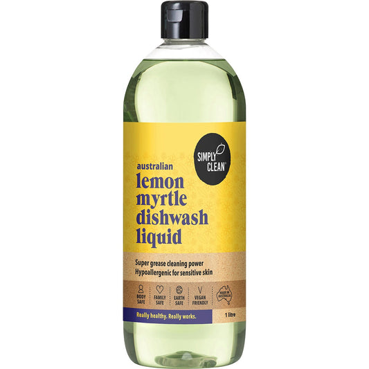 Simply Clean- Dishwash Liquid Lemon Myrtle-1L