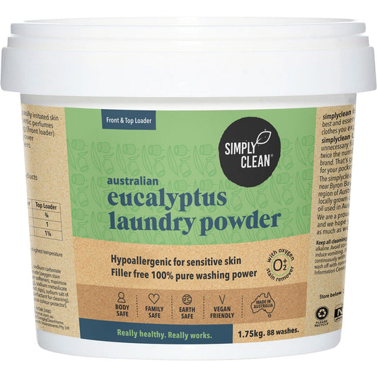 Simply Clean- Laundry Powder Eucalyptus-1.75kg