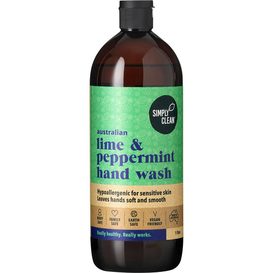 Simply Clean- Hand Wash Lime & Peppermint-1L