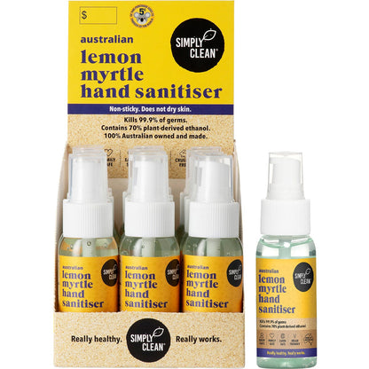 Simply Clean- Hand Sanitiser Lemon Myrtle-15x50ml