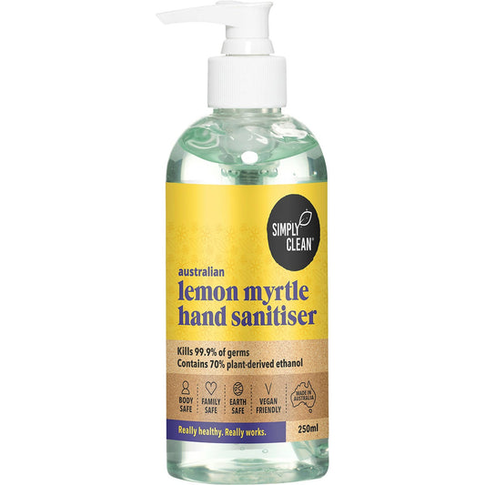 Simply Clean- Hand Sanitiser Lemon Myrtle-250ml