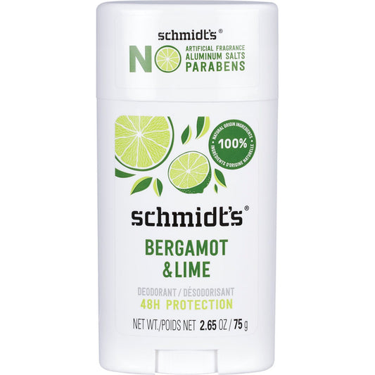 Schmidt's- Deodorant Stick Bergamot + Lime-75g