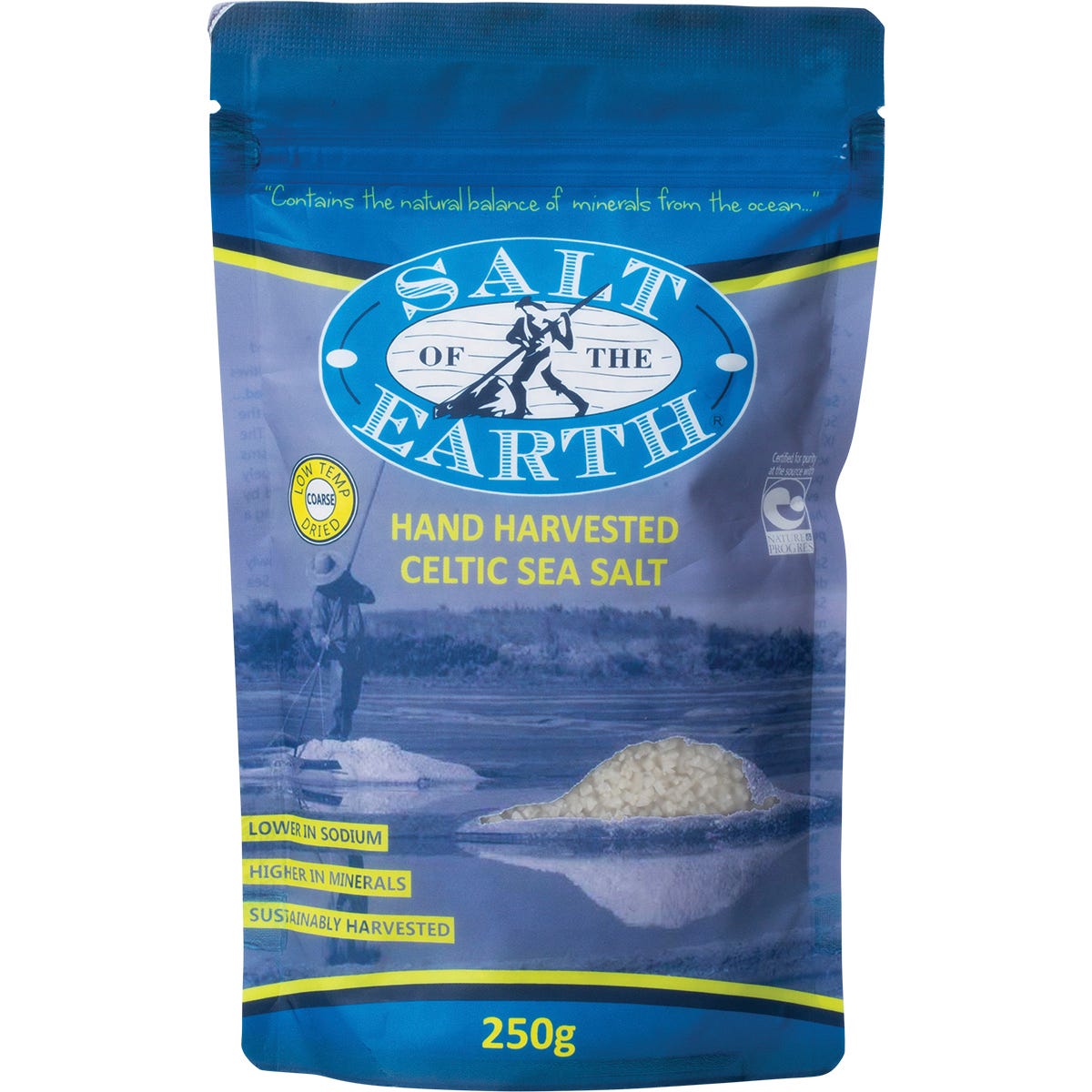SALT OF THE EARTH- Celtic Sea Salt Low Temp Dried Coarse-250g
