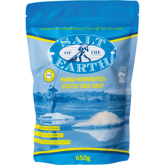 SALT OF THE EARTH- Celtic Sea Salt Fine-650g
