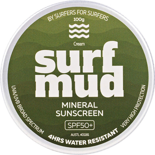 Surfmud- Mineral Sunscreen SPF 50+ Tin-100g