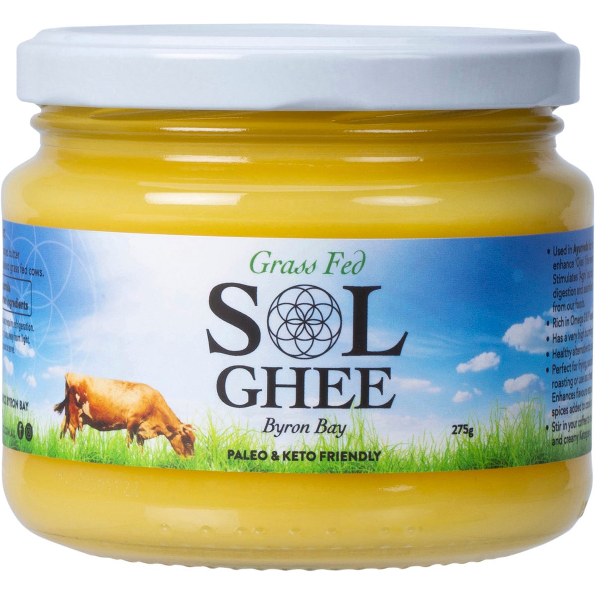 Sol Organics- Grass Fed Ghee-275g