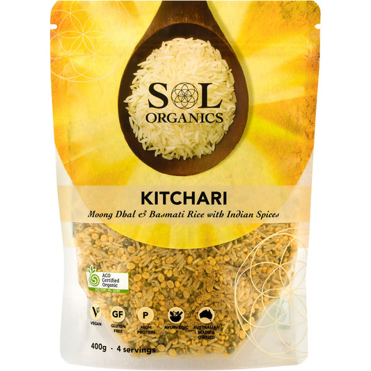 Sol Organics- Kitchari Moong Dhal & Basmati Rice Mix-400g